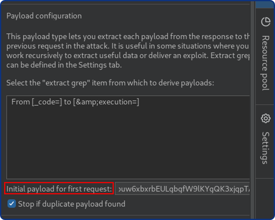 Campo Payload Configuration